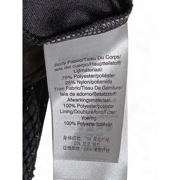 New with tags Donna Karan New York Black Mesh Velvet Sequin Dress Size 4 $495 - Picture 14 of 16